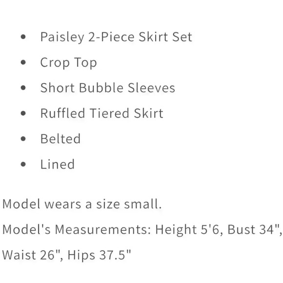 2-Piece Latiste Off-Shoulder Belted Ruffle Midi Skirt Set - Picture 6 of 6